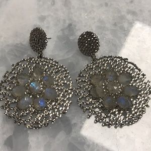 Ronni Blanchay Silver trellace earrings